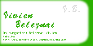 vivien beleznai business card